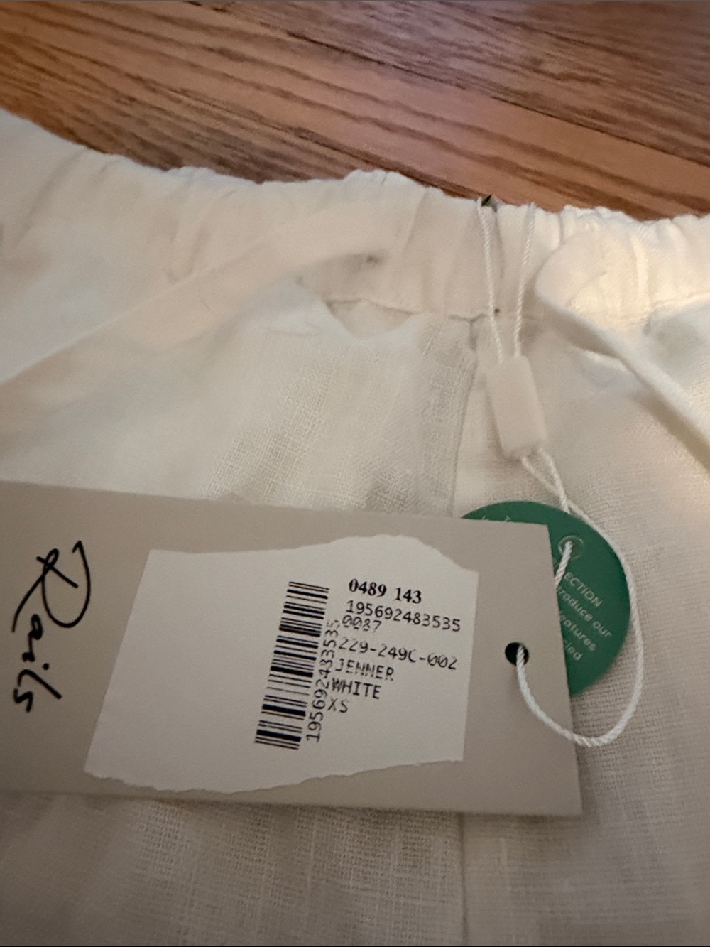 NWT Women’s XS Rails Jenner White Linen Shorts - Picture 6 of 6